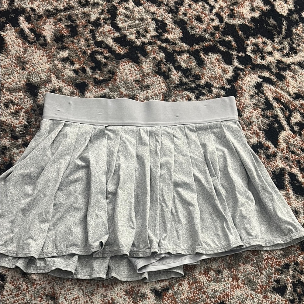 Kyodan Silver Skater Mini Skirt